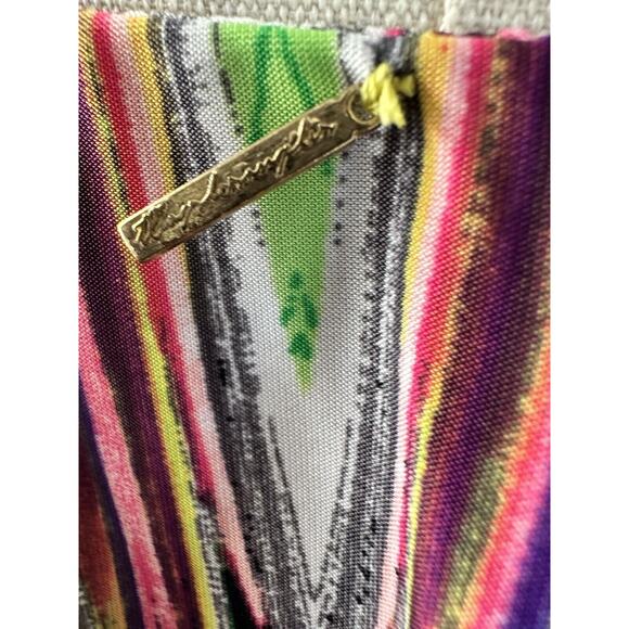 T-Bags Los Angeles Women’s Halter Mini Dress In Neon Carnival Size XS - Picture 6 of 9